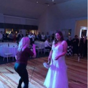 Gossip Band gallery - singing to Bride